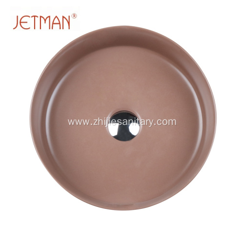 Brown color sink art basin ceramic